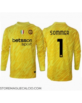 Inter Milan Yann Sommer #1 Portiere Maglia Gara Trasferta Repliche 2024-25 Maniche Lunghe
